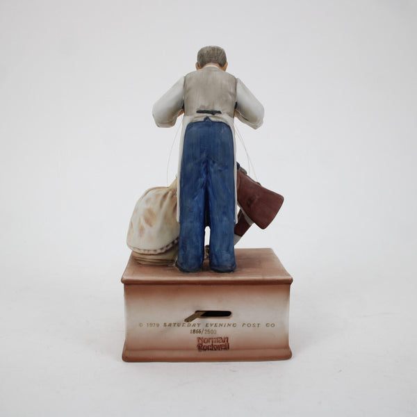 Norman Rockwell Sat Evening Marionettes Limited Edition 7" AS IS Music Figurine