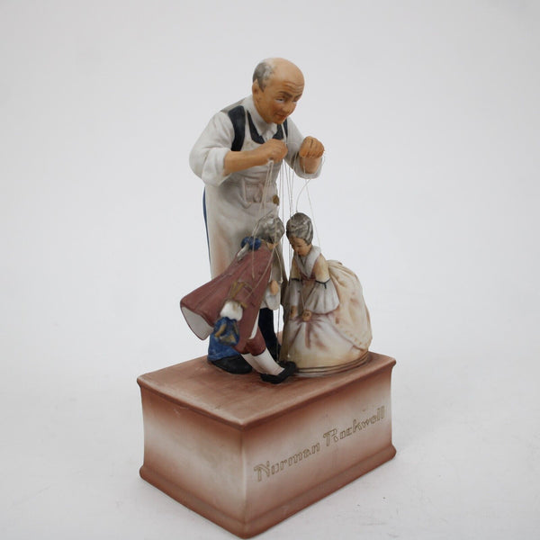 Norman Rockwell Sat Evening Marionettes Limited Edition 7" AS IS Music Figurine