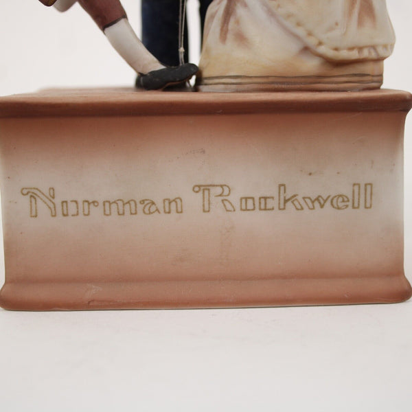 Norman Rockwell Sat Evening Marionettes Limited Edition 7" AS IS Music Figurine
