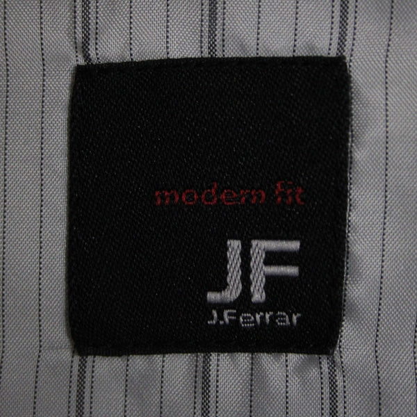 J. Ferrar Sz 38S Steel Gray 100% Cotton Polyester Lined Blazer Sport Coat Jacket