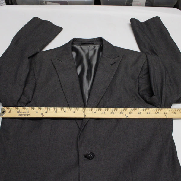 J. Ferrar Sz 38S Steel Gray 100% Cotton Polyester Lined Blazer Sport Coat Jacket
