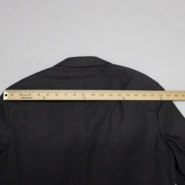 J. Ferrar Sz 38S Steel Gray 100% Cotton Polyester Lined Blazer Sport Coat Jacket