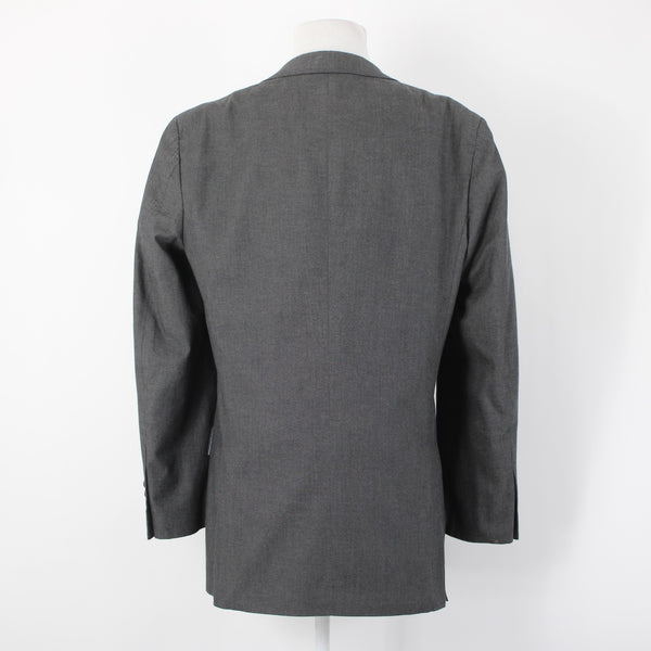 J. Ferrar Sz 38S Steel Gray 100% Cotton Polyester Lined Blazer Sport Coat Jacket