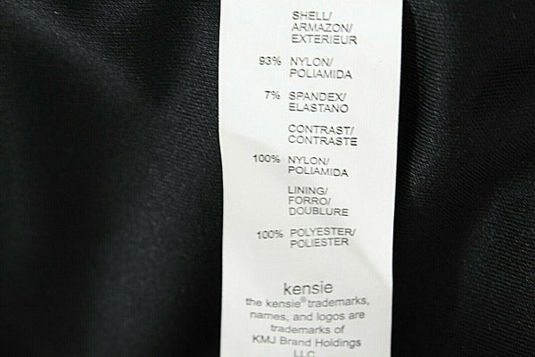 Kensie NEW $99 Sz M Black on Black Lace Overlay Nylon Spandex Poly Dress