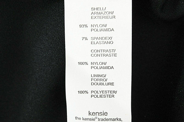 Kensie NEW $99 Sz M Black on Black Lace Overlay Nylon Spandex Poly Dress