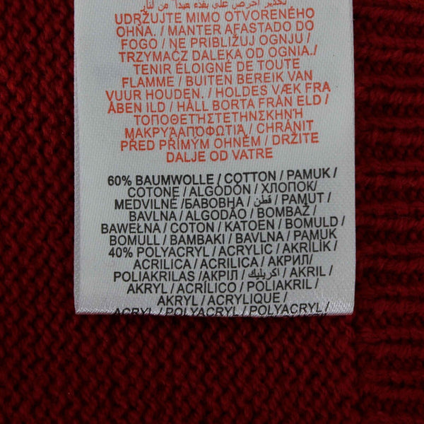 Kanz NEW Sz 9 Mo Red Gray Colorblock V Neck Button Up Cotton Blend Knit Vest
