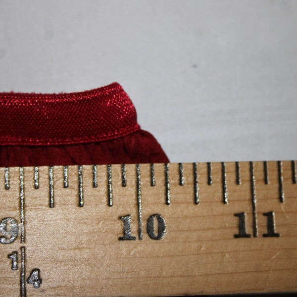 Komarov Sz S? Red Black Ruffle Lace Godet Inset Elastic Waist Skirt
