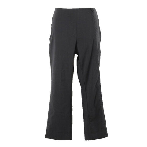 Tao Freedom of the Body Sz 2 x 23 Black Snap Nylon Blend Capri Pant