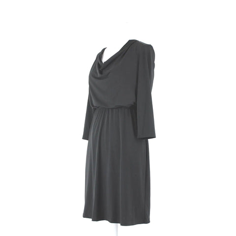 Donna Ricco Sz 4 Black Lined 3/4 Sleeve Polyester Spandex Dress