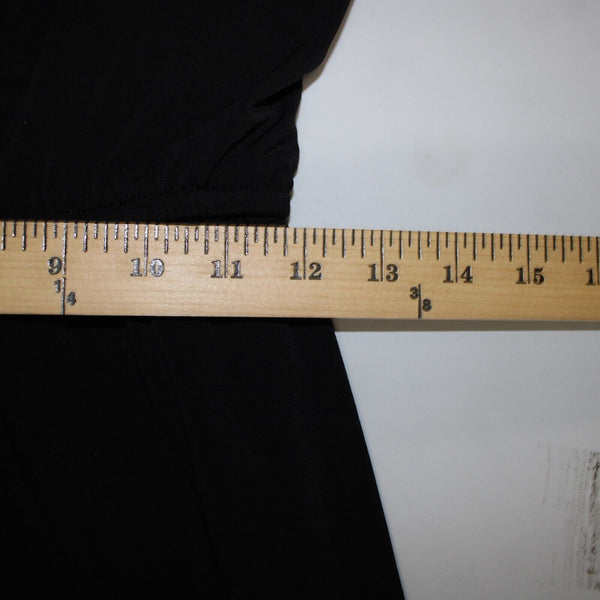 Donna Ricco Sz 4 Black Lined 3/4 Sleeve Polyester Spandex Dress