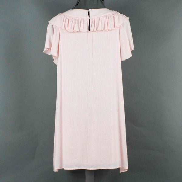 Hannah Banana Sz 14 Girls Pink Blue White Rhinestone Lined 100% Poly Rayon Dress