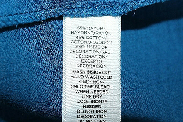 LOFT NEW $65 Sz S Blue Beaded Embroidered Rayon Cotton Blend Top