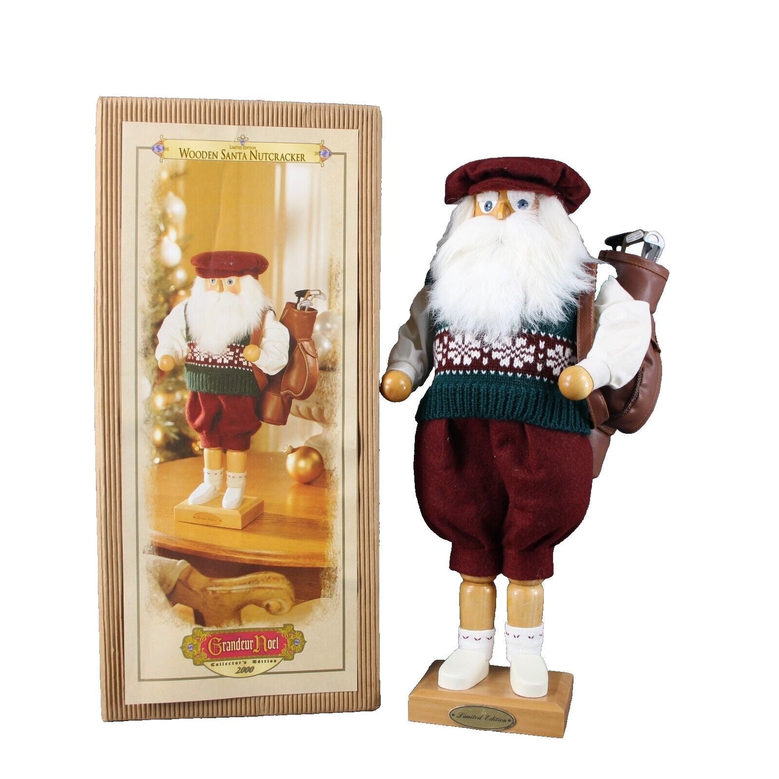 Grandeur Noel Limited Edition 17" Wooden Santa Nutcracker