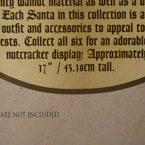 Grandeur Noel Limited Edition 17" Wooden Santa Nutcracker