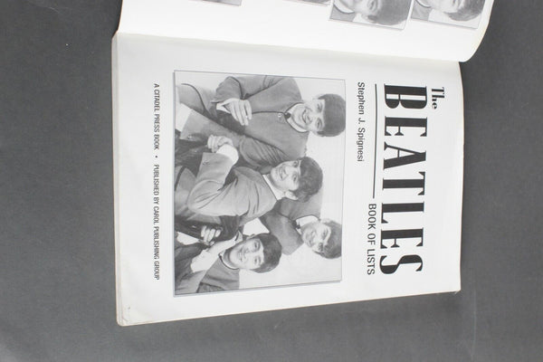 Stephen J Spicesi 1998 The Beatles Book Of Lists Soft Cover Book