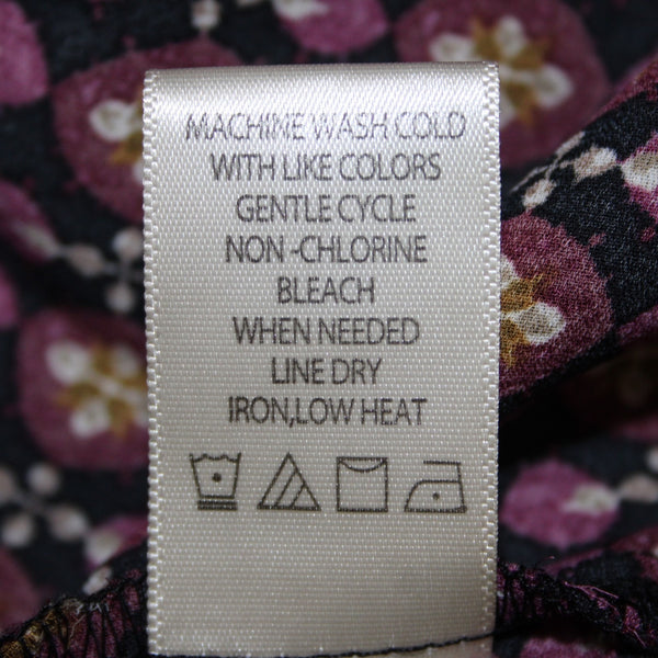 Max Studio Dress NEW $198 Sz 2X Black Purple Multi Color Ruffles 100% Poly Dress