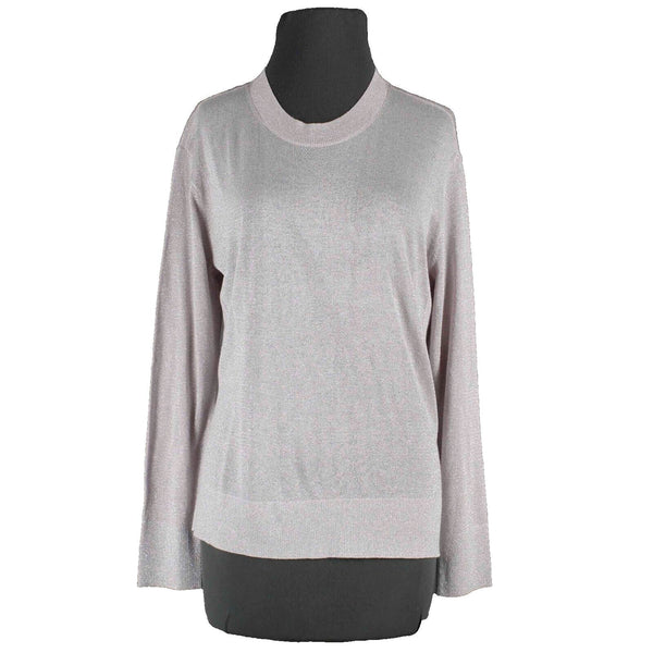HM NEW $30 Sz S Lavender Silver Acrylic Glitter Viscose Sweater Knit Top