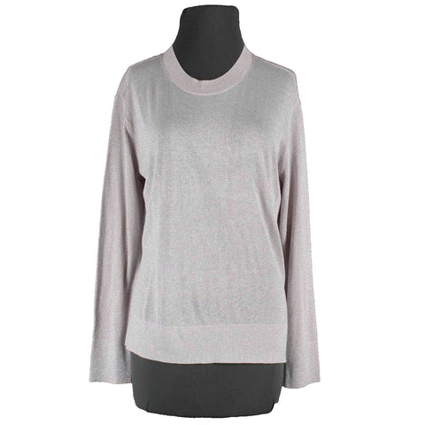 HM NEW $30 Sz S Lavender Silver Acrylic Glitter Viscose Sweater Knit Top