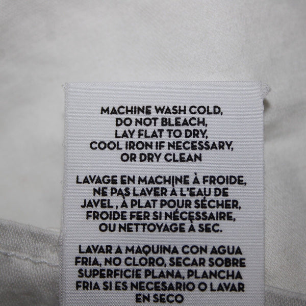 J Brand Sz 26 x 27 White Cargo Pockets Cotton Linen Pant