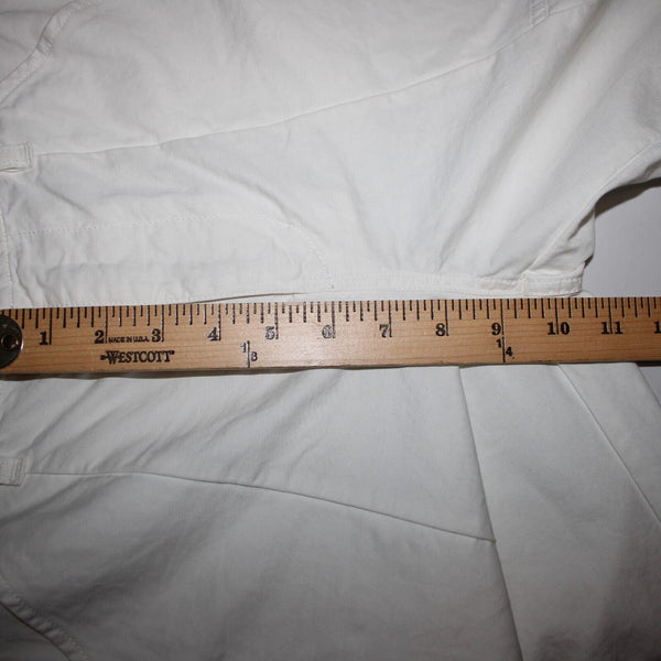 J Brand Sz 26 x 27 White Cargo Pockets Cotton Linen Pant