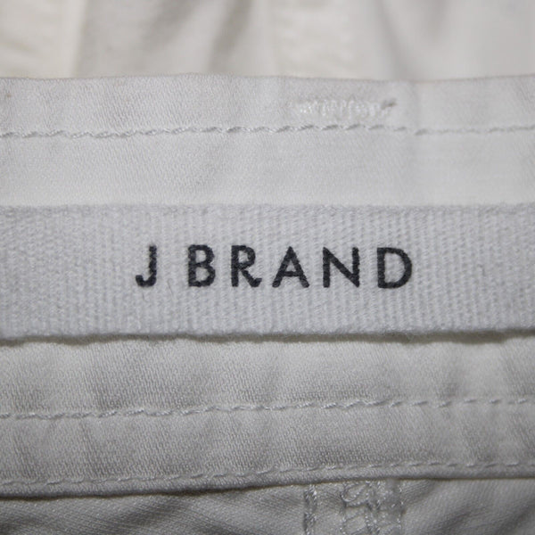 J Brand Sz 26 x 27 White Cargo Pockets Cotton Linen Pant