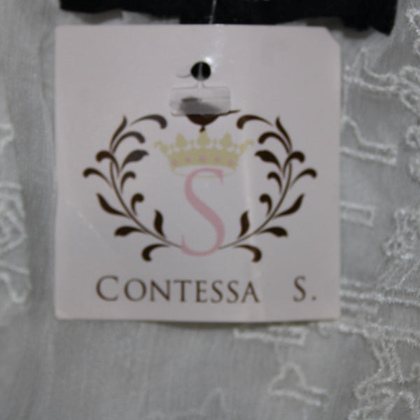 Sanctuary NEW $96 Sz S White Sand Jacinda Tunic Sheer Embroid 100% Poly Top