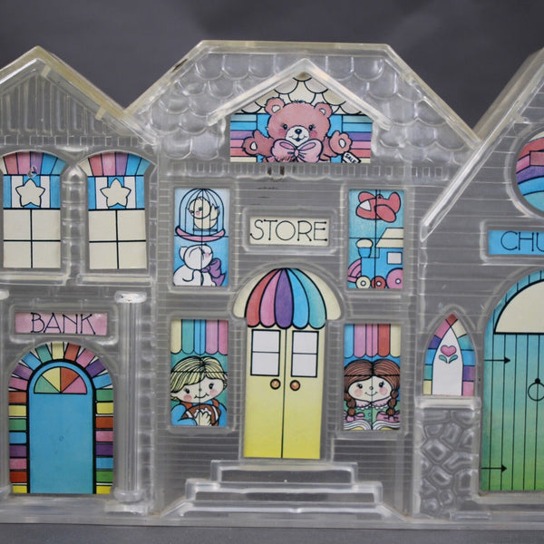 Clear Multi Color Plastic 12 x 7.5 AS IS Piggy Bank