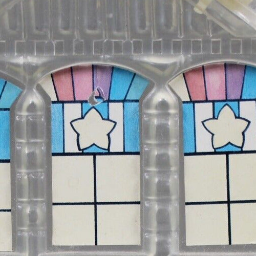 Clear Multi Color Plastic 12 x 7.5 AS IS Piggy Bank