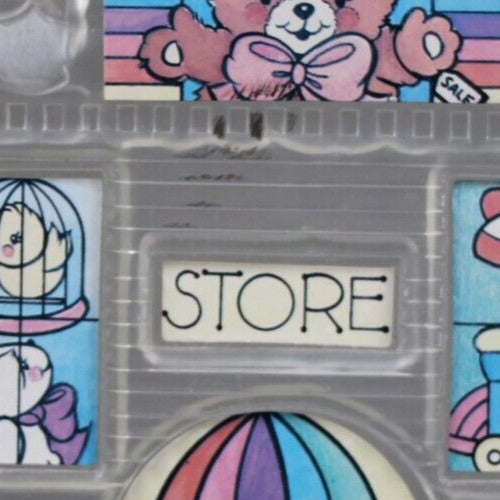 Clear Multi Color Plastic 12 x 7.5 AS IS Piggy Bank