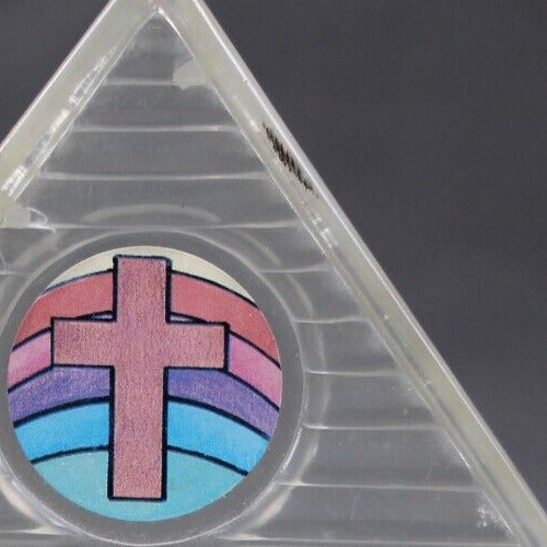 Clear Multi Color Plastic 12 x 7.5 AS IS Piggy Bank