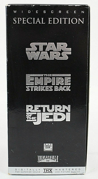 FOX Video THX 1997 Star Wars Trilogy Special Edition Widescreen VHS Set