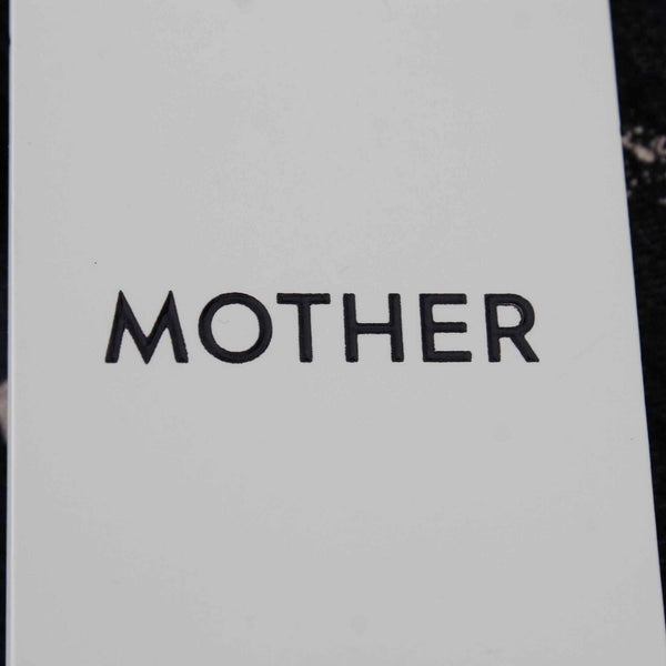 Mother NEW $115 Sz XS Charcoal Ivory Graphic Tee Cotton Blend Knit Top