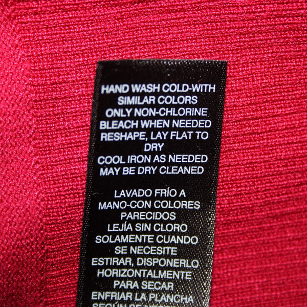 White House Black Market NEW $94 Sz M Cardinal Red Rayon Nylon Cardigan Sweater