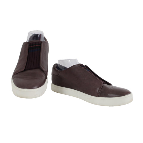 Vince Sz 11 M /41 Purple Slip On Leather Upper Inner Tieless Tennis Shoe Flats
