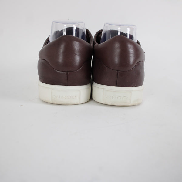 Vince Sz 11 M /41 Purple Slip On Leather Upper Inner Tieless Tennis Shoe Flats