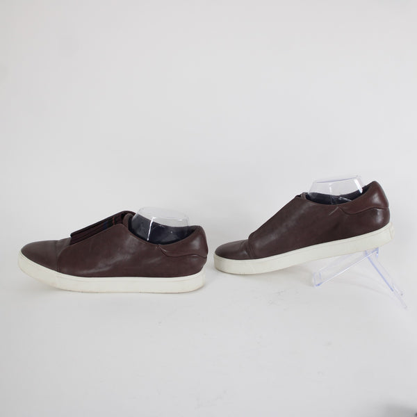 Vince Sz 11 M /41 Purple Slip On Leather Upper Inner Tieless Tennis Shoe Flats