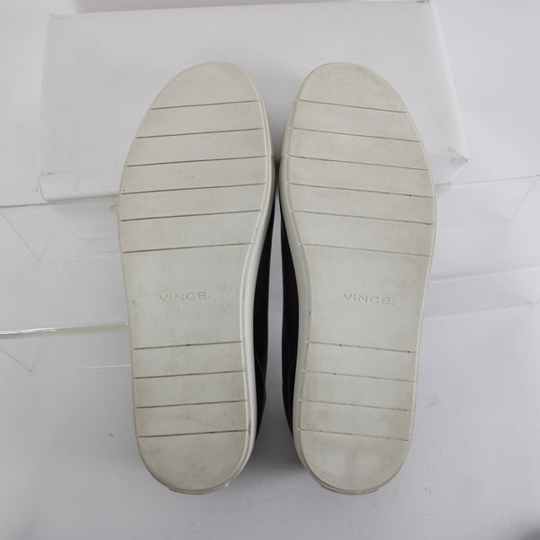 Vince Sz 11 M /41 Purple Slip On Leather Upper Inner Tieless Tennis Shoe Flats