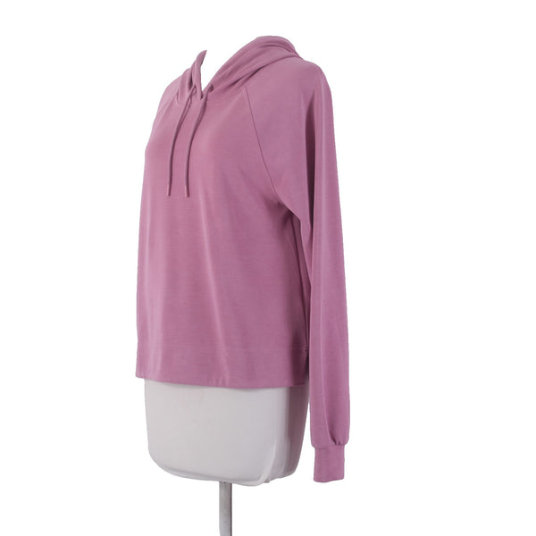 Athleta AW Sweater Sz S Petite Pink Hooded Pull Over Polyester Elastane Sweater