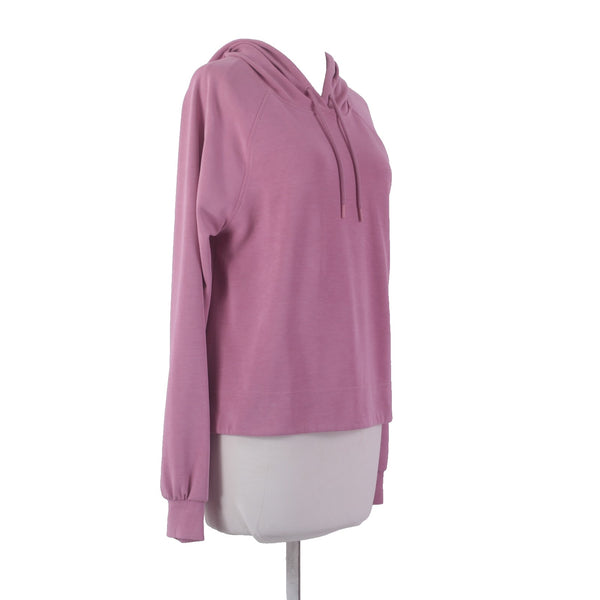 Athleta AW Sweater Sz S Petite Pink Hooded Pull Over Polyester Elastane Sweater