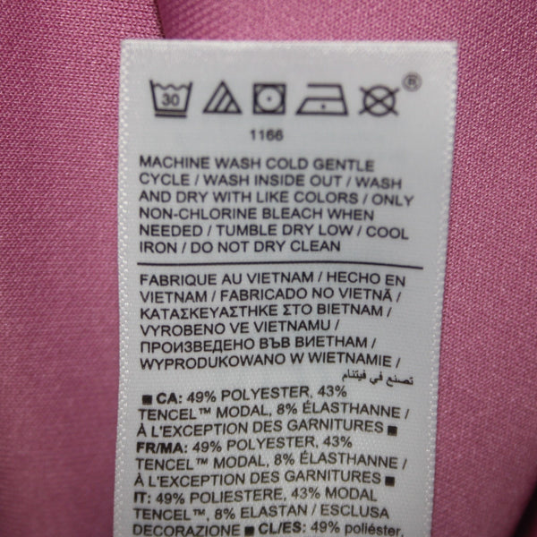 Athleta AW Sweater Sz S Petite Pink Hooded Pull Over Polyester Elastane Sweater