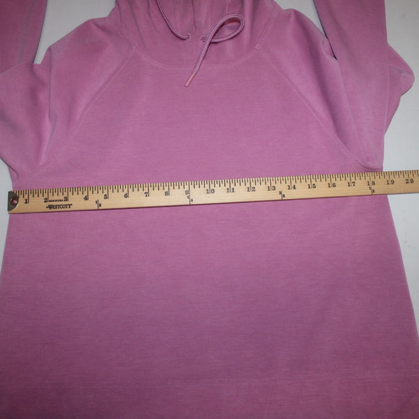 Athleta AW Sweater Sz S Petite Pink Hooded Pull Over Polyester Elastane Sweater