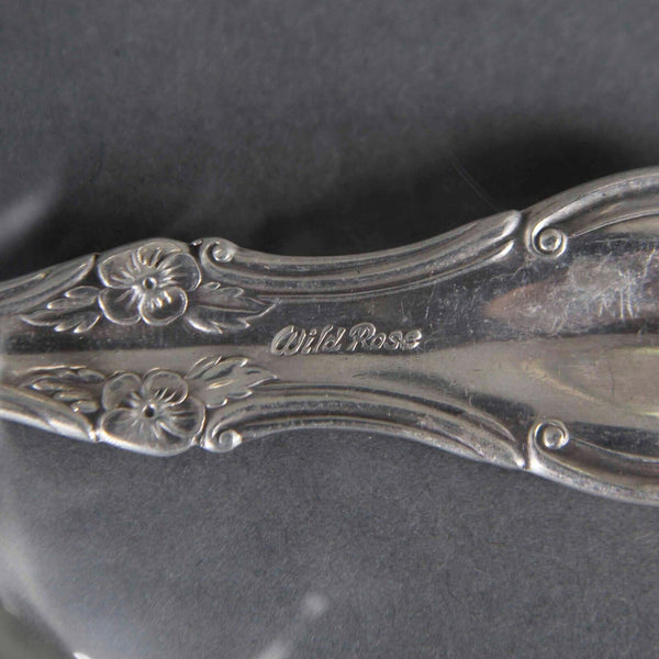 International Sterling Wild Rose 30g Silverware Fancy Silver Sterling Spoon