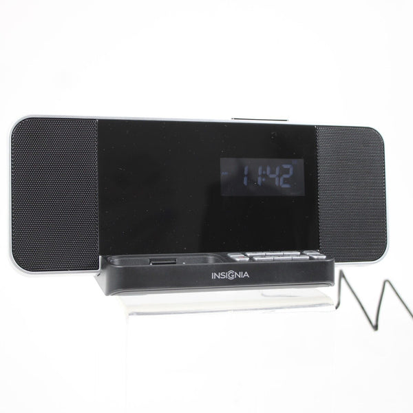 Insignia Clock Radio With Dock For Iphone Ipod FM Tuner Radio