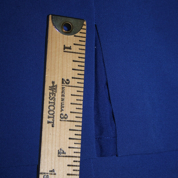 Banana Republic Sz 10 Royal Blue Lined Bow Detail Polyester Rayon Pencil Skirt