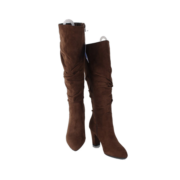 White Mountain Boots NEW Sz 9M Brown Textile Man Made Calf 3.5" Boots