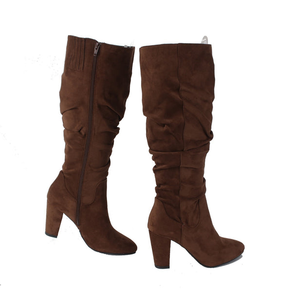 White Mountain Boots NEW Sz 9M Brown Textile Man Made Calf 3.5" Boots