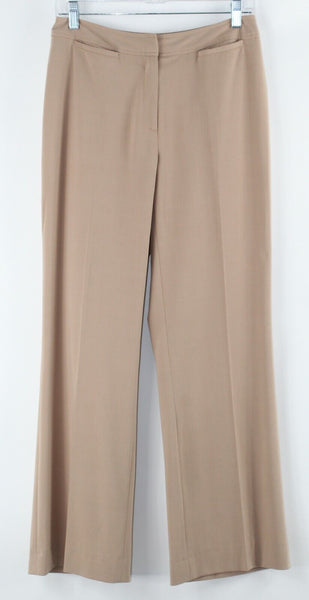 Worthington Works Sz 4L x 30 Tan Straight Poly Rayon Spandex Trouser Pant
