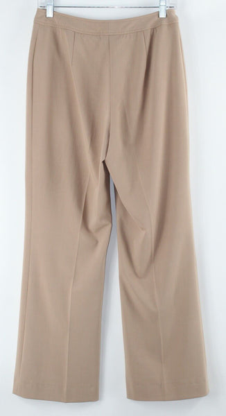 Worthington Works Sz 4L x 30 Tan Straight Poly Rayon Spandex Trouser Pant