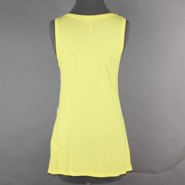 Banana Republic NEW Sz L Neon Yellow Signature Tee 100% Modal Knit Top
