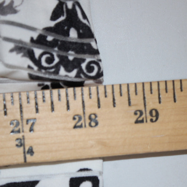 Cathy Top NEW $44 Sz 3X White Black Printed Design Polyester Spandex Top